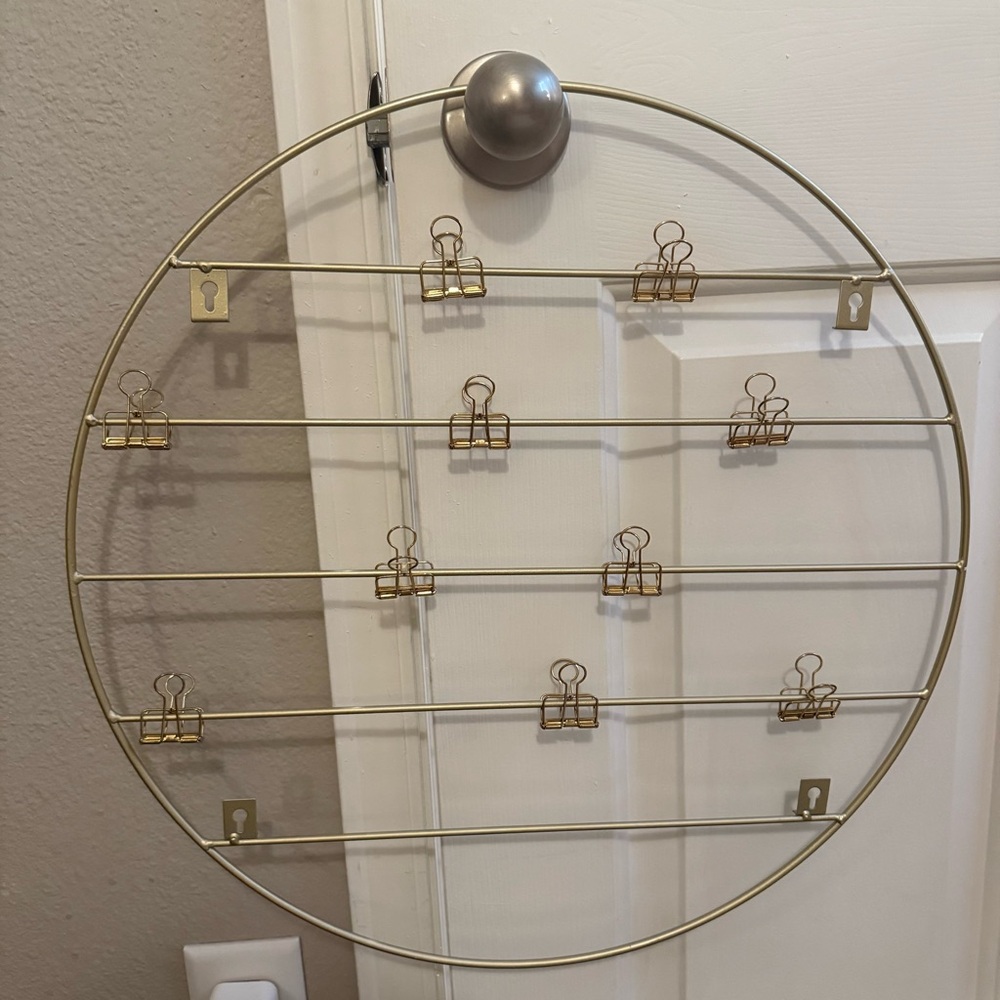 Francesca's Collections Gold Wall Photo Display